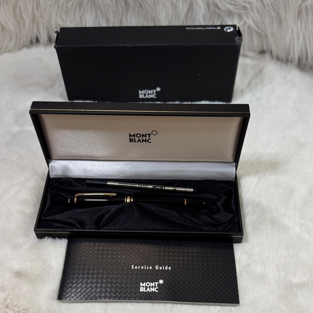 Montblanc Meisterstück Classique Ballpoint Pen original packaging with guide.